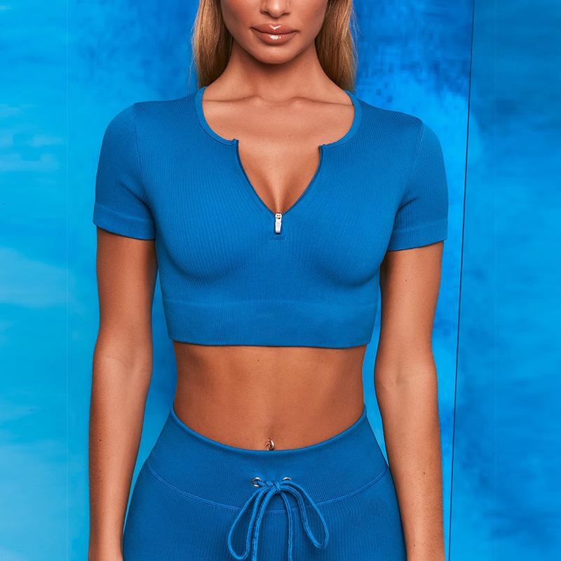 women’s 5 piece activewear set – zipper sports bra, long sleeve top, quick dry shorts & leggings, yoga & fitness outfit 5