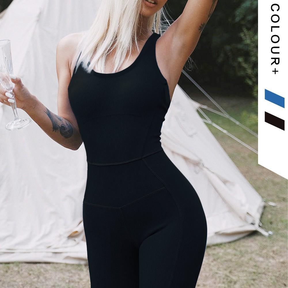 women's summer activewear: breathable, stretchy yoga & running jumpsuit 2
