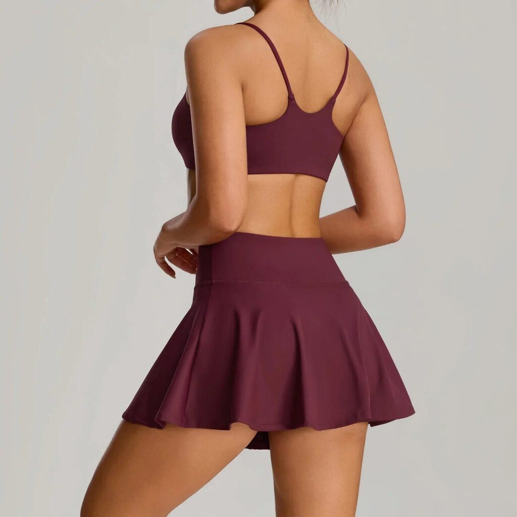 Women's Quick-Dry Tennis and Yoga Outfit – Stretchy, Breathable Activewear Set for Outdoor Sports and Fitness 0|