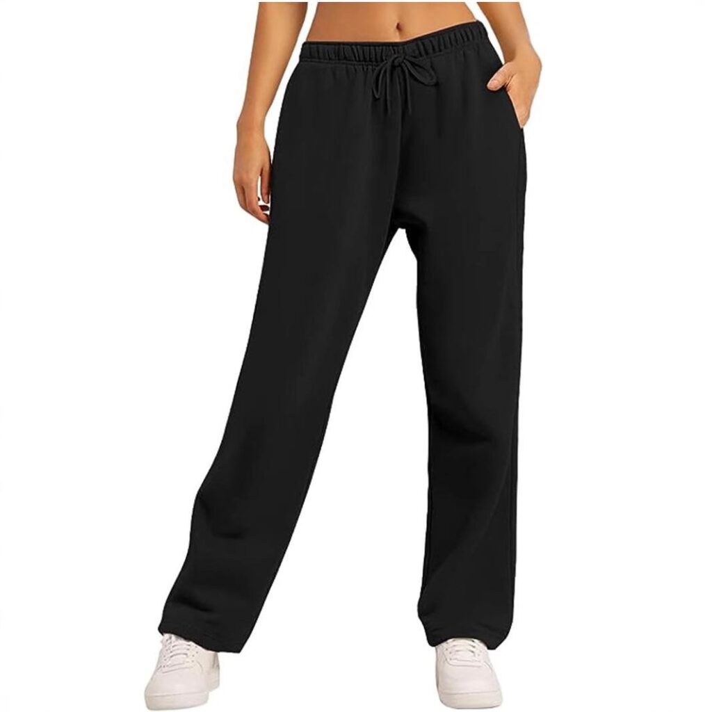 Women's Casual Wide Leg Pants Loose Fit Comfortable Athletic Lounge Trousers 0|