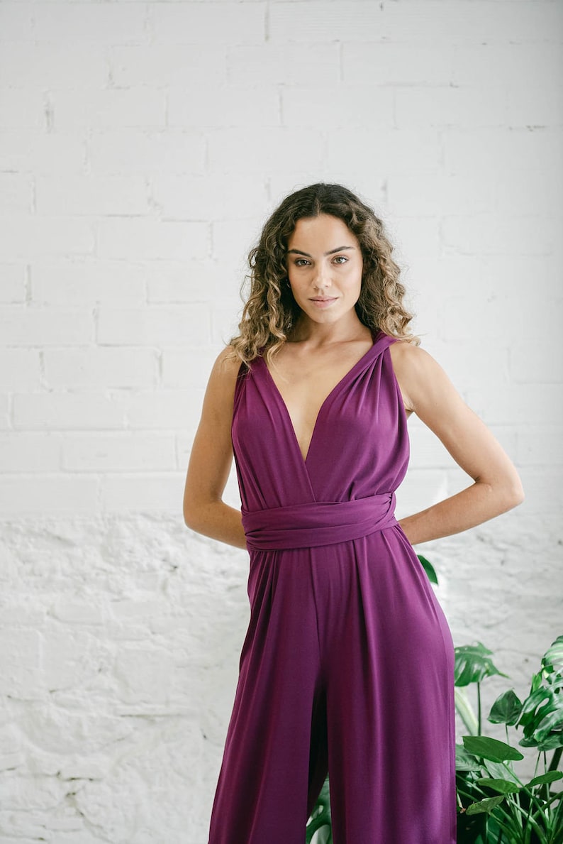 mono multiposición perfecto para damas de honor elegante traje de fiesta 1