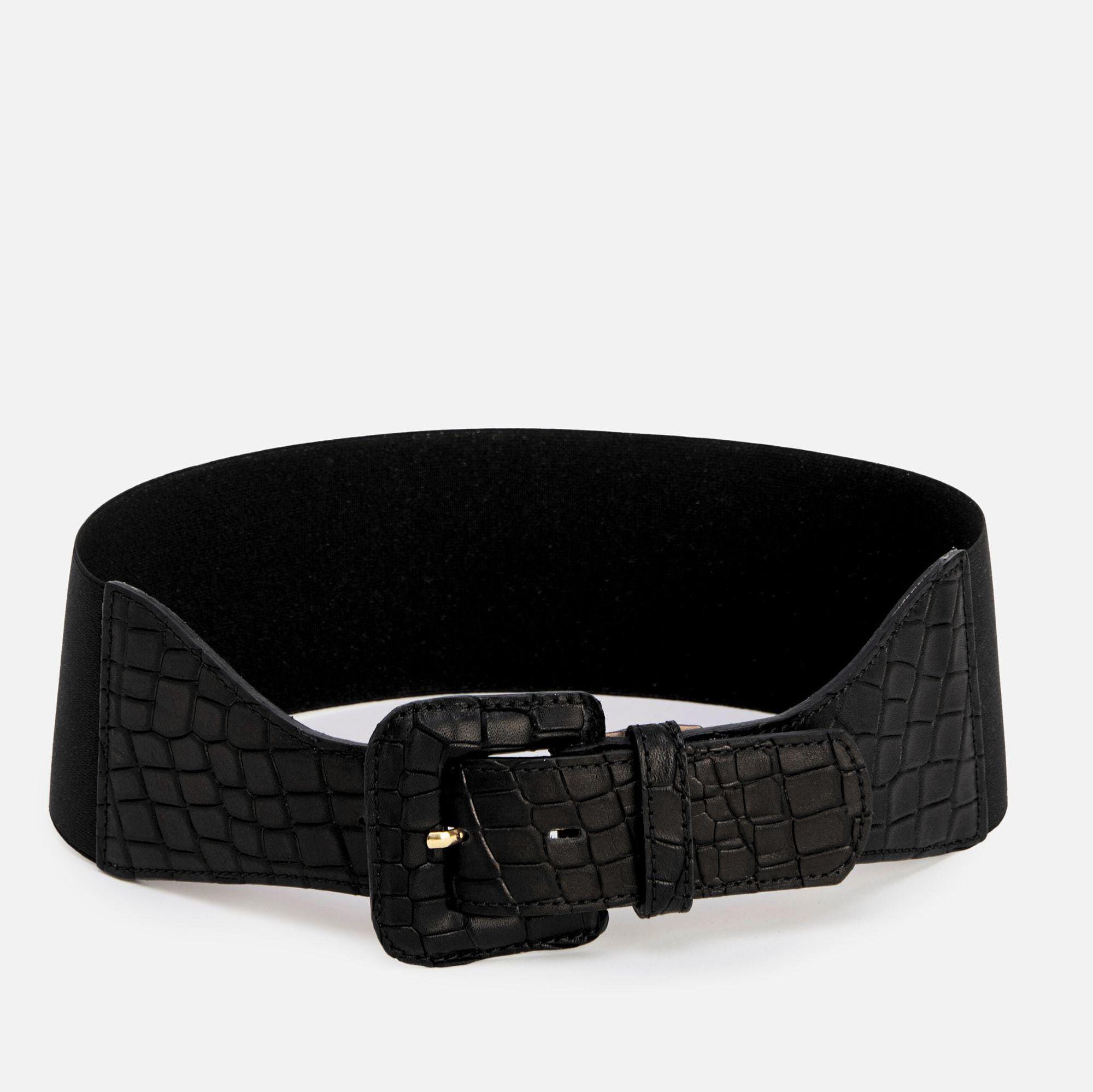 cinturón elástico dorado, cinturón de cuero metalizado para mujer, cinturón ancho dorado hecho a mano con hebilla, regalo de moda para mamá. 16