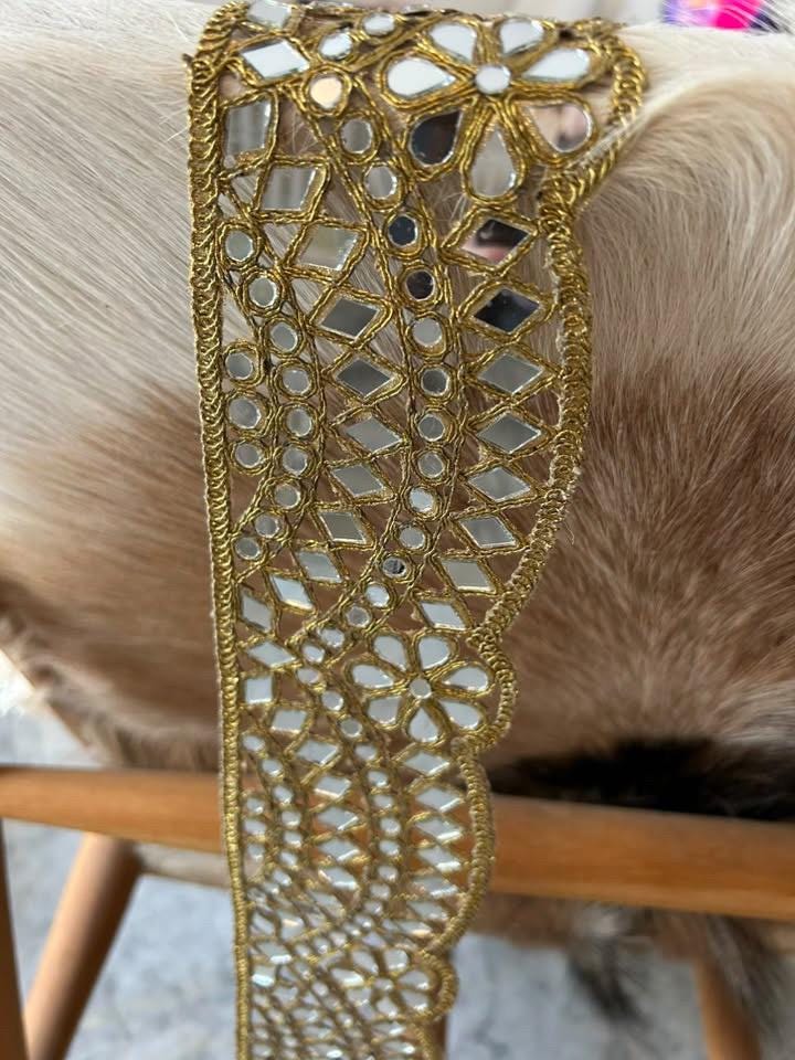 cinturon de espejos dorado hecho a mano ajustable, joyería bohemía, cadena para la cintura, joyería nupcial para el cuerpo 3