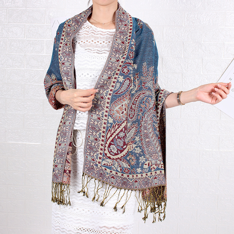 Bufanda larga de jacquard con estampado de anacardos, chal de estilo étnico para mujer. 5d696e39 6846 4295 8f70 2c25ff0ce56c.jpg